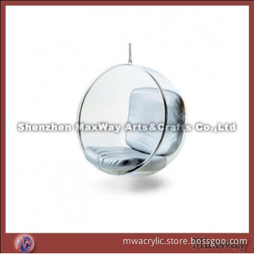 Transparent hemispherical acrylic/perspex small seat